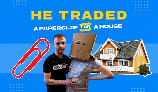 How a Russian blogger repeated the famous red paper clip experiment 