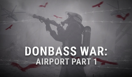 How did the militia forces liberate the Donetsk airport from the Ukrainian invaders?