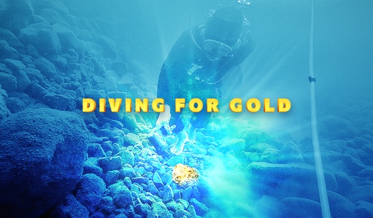 What does the hunt for gold mean to Filipino divers? 