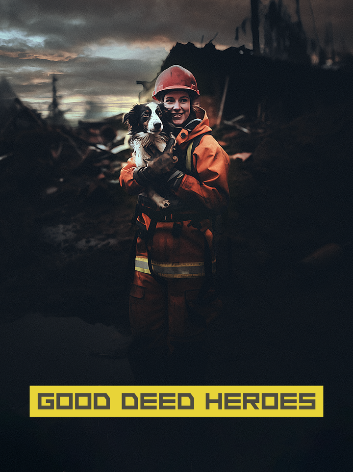 The volunteer rescue service at work