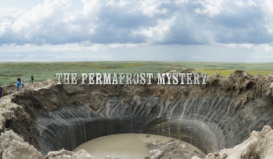 What is the cause of Siberia's perfectly round sinkholes?