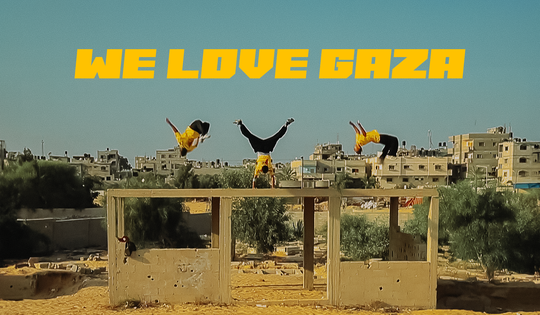Free-running through rubble in the Gaza Strip