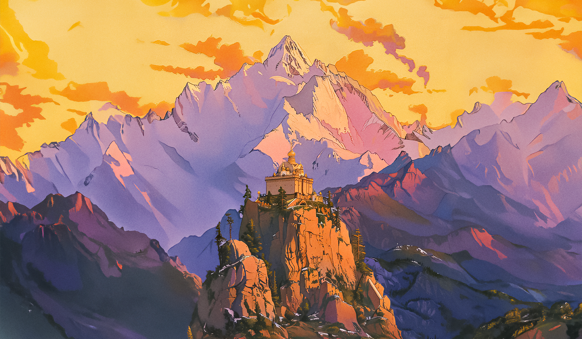 Николай Рерих. Алтай — Гималаи