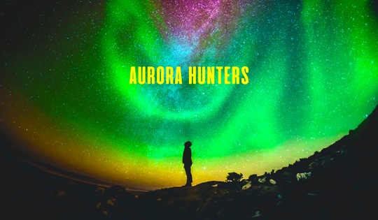 A group of enthusiasts chases spectacular northern lights