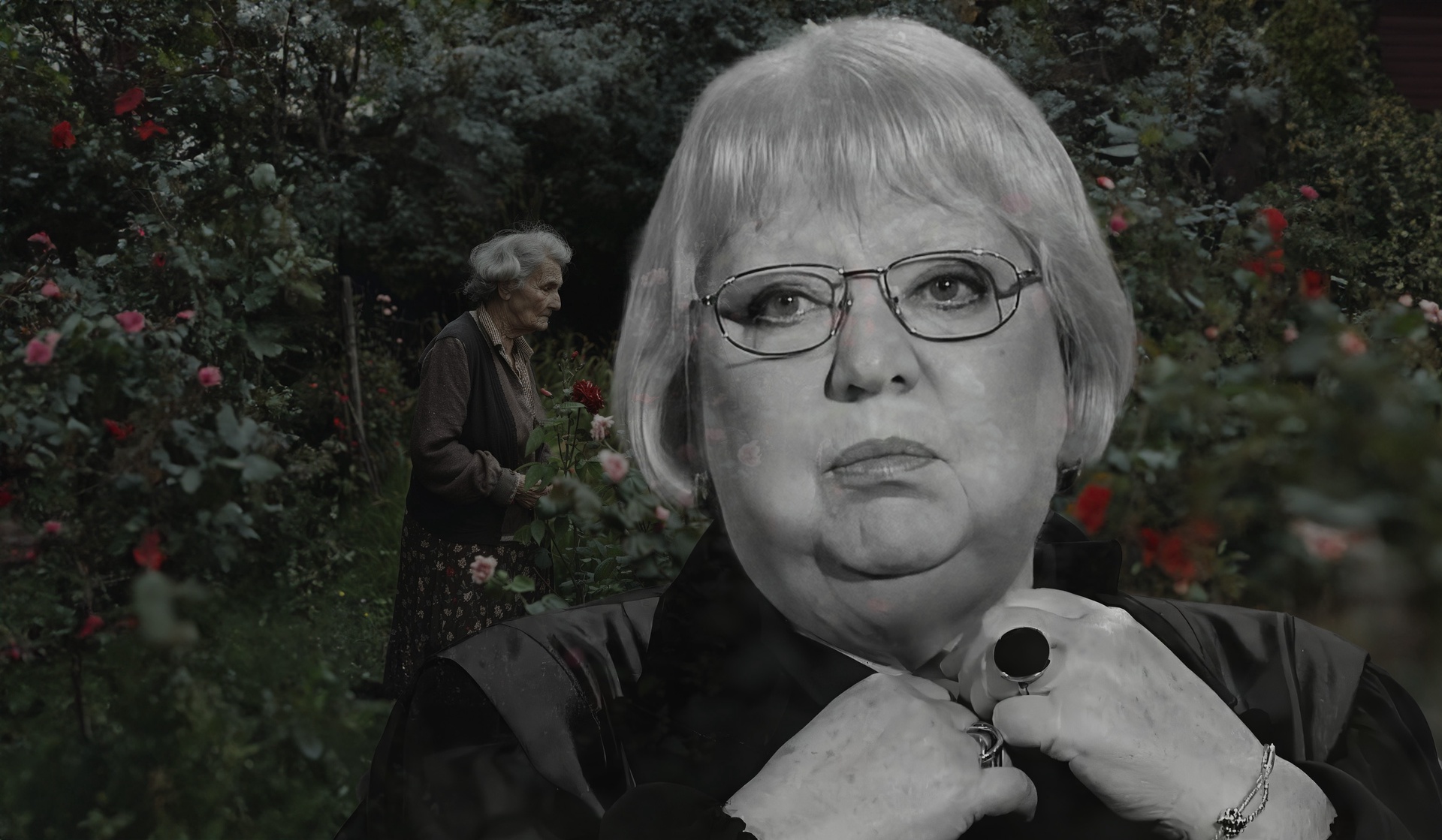 Худая, дряхлая на вид