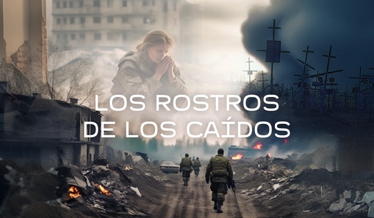 Voluntarios localizan, identifican e entierran los cuerpos de civiles en Donbass.