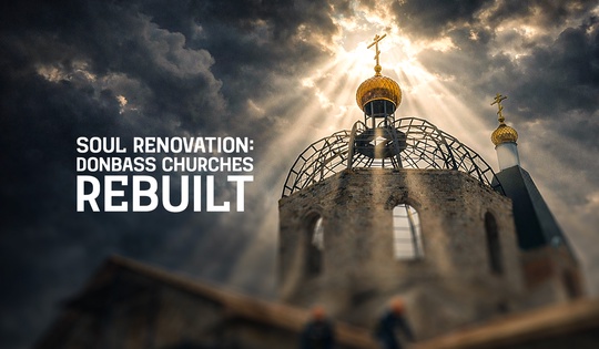 How churches damaged by war are being restored in Donbass