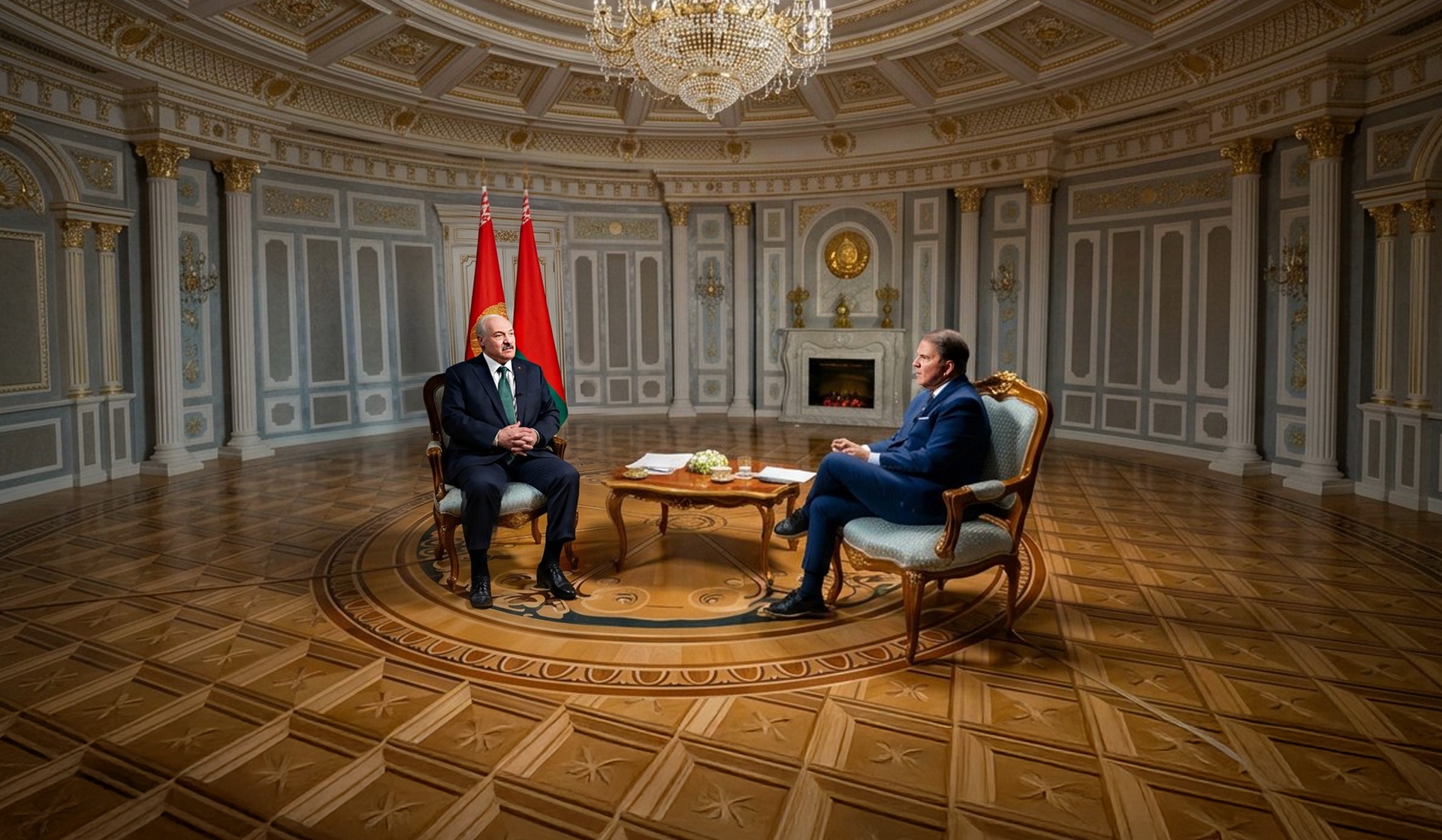 Александр Лукашенко дал интервью Рику Санчесу