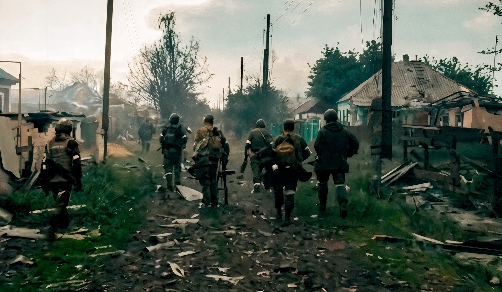 Bataillon 26/34. Les cosaques au combat
