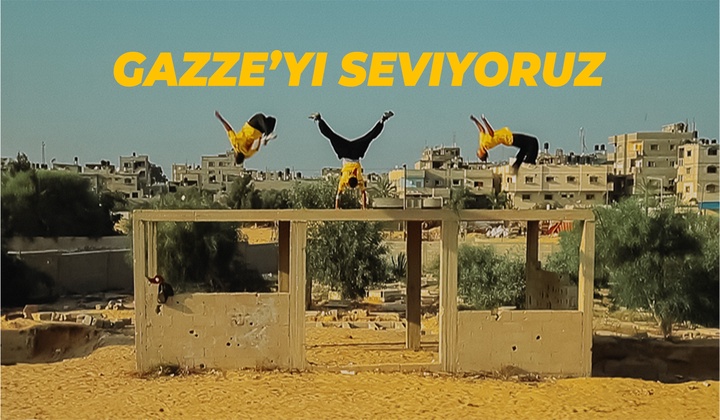Gazze Şeridi’nde enkazlar arasında serbest koşu.